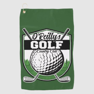 Personalized Golfer Player Pro Golf Country Club  Golf Towel