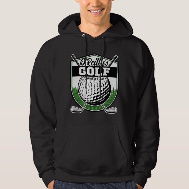 Personalized Golfer Player Pro Golf Country Club  Hoodie (Front)