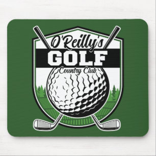 Personalized Golfer Player Pro Golf Country Club Mouse Pad
