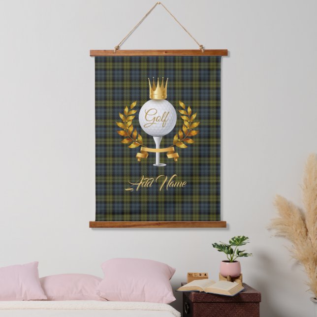 Personalized Golfer's Tapestry (Bedroom)