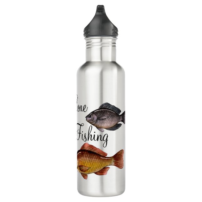 Personalized Gone Fishing  710 Ml Water Bottle (Right)