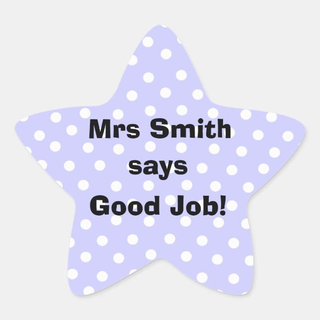 Personalized Good Job Teacher stickers (Front)