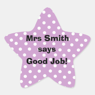 Personalized Good Job Teacher stickers