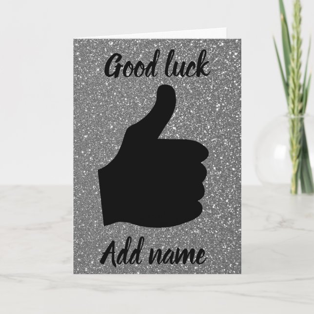 Personalized good luck card (Front)