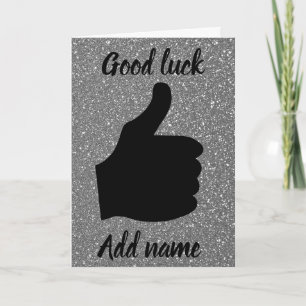 Personalized good luck card
