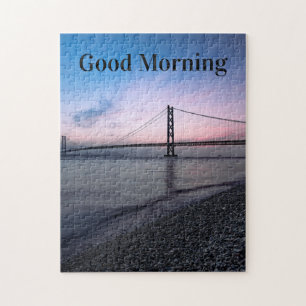 Personalized Good Morning Custom Photo Jigsaw Puzzle