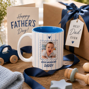 Personalized Good Morning Daddy Photo Mug from Bab