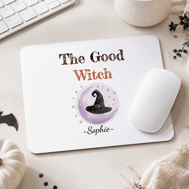 Personalized Good Witch Halloween Mousepad (Creator Uploaded)