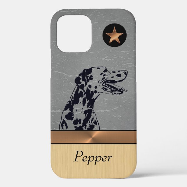Personalized Gorgeous Dalmatian Dog iPhone Case (Back)