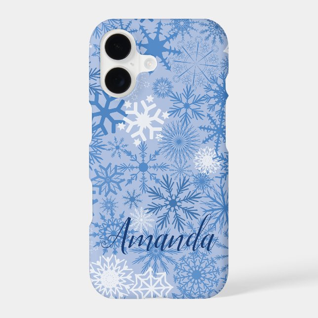 Personalized Gorgeous Snowflakes Pattern (Back)