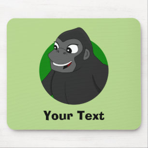 Personalized Gorilla Cartoon Mouse Pad