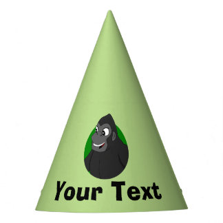 Personalized Gorilla Cartoon Party Hat