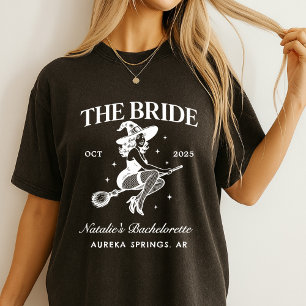 Personalized Goth Bachelorette Halloween Party T-Shirt
