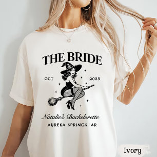 Personalized Goth Bachelorette Halloween Party T-Shirt