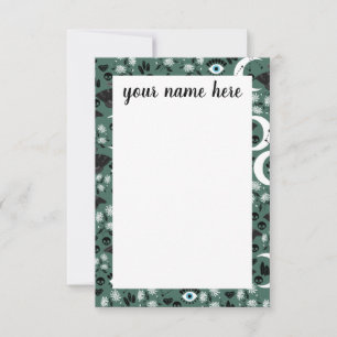 Personalized Goth Moths Notecards