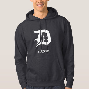 Personalized Gothic Blackletter Monogram Hoodie