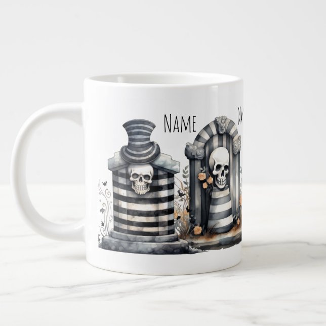 Personalized gothic couple mug (Left)