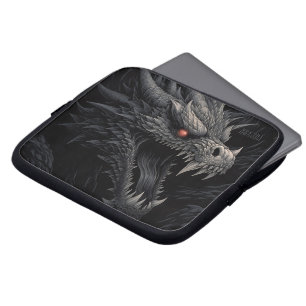 Personalized Gothic Dragon Head Laptop Sleeve