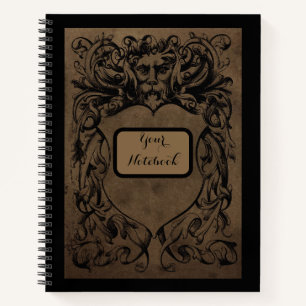 Personalized Gothic Earth Man Spiral Notebook
