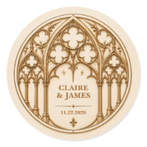 Personalized Gothic Revival Cathedral Wedding