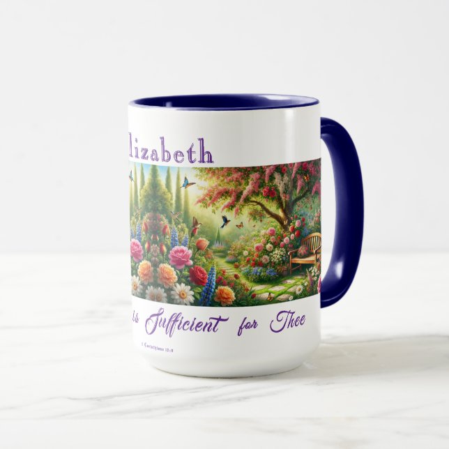 Personalized Grace Garden Mug (Front Right)