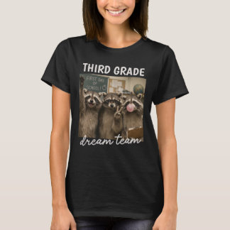 Personalized Grade Level Raccoon Dream Team T-Shirt