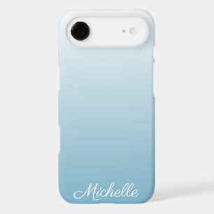 Personalized gradient ombre angel blue