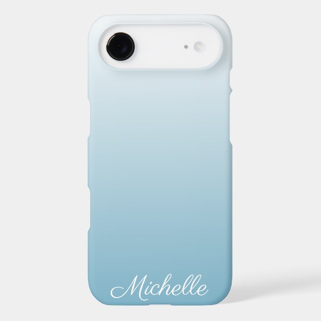 Personalized gradient ombre angel blue (Back)