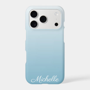 Personalized gradient ombre angel blue