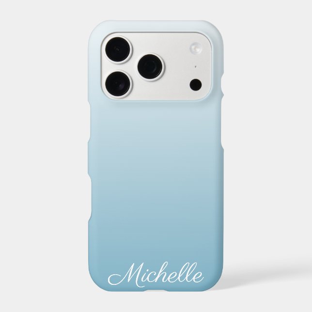 Personalized gradient ombre angel blue (Back)