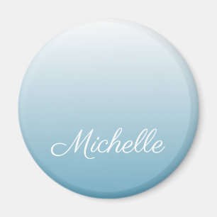 Personalized gradient ombre angel blue magnet