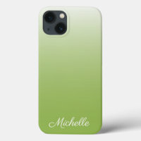 Personalized gradient ombre greenery green Case-Ma