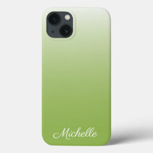 Personalized gradient ombre greenery green Case-Ma iPhone 13 Case