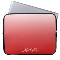 Personalized gradient ombre red