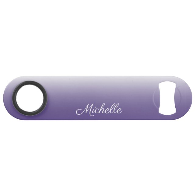 Personalized gradient ombre Ultra Violet Bar Key (Front (Horizontal))