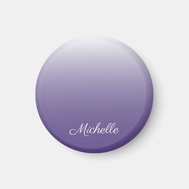Personalized gradient ombre Ultra Violet Magnet (Front)