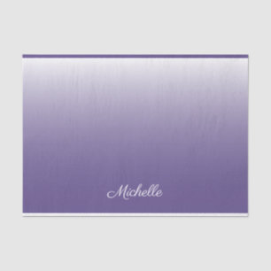 Personalized gradient ombre Ultra Violet Tissue Paper