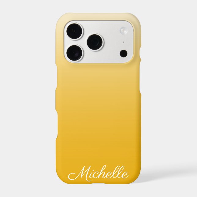 Personalized gradient ombre yellow (Back)