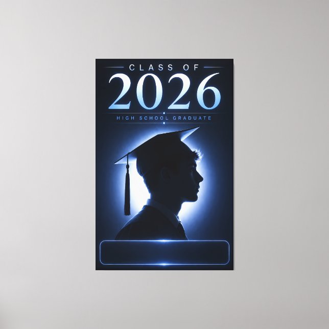 Personalized Graduate 2026 Keepsake Gift Canvas Print (Front)