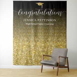 Personalized Graduate Congratulations Graduation Tapestry