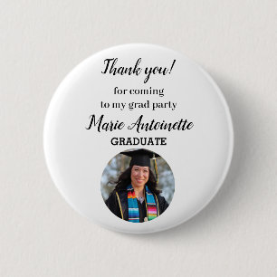 Personalized Graduate Modern Photo 2 Inch Round Button