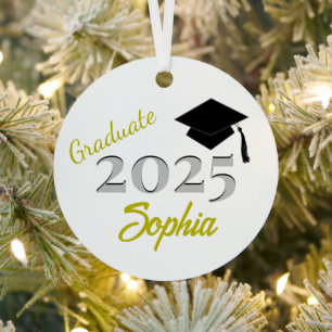 Personalized Graduate Ornament Yellow