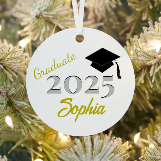 Personalized Graduate Ornament Yellow (Insitu)