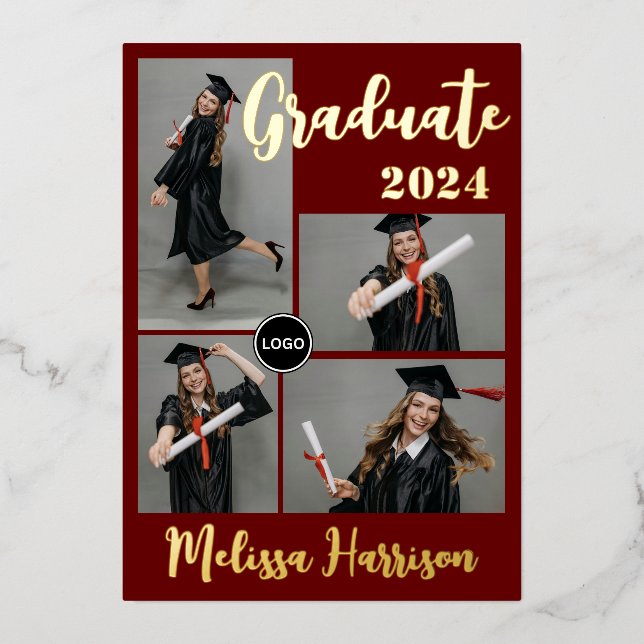 Personalized Graduate Photo Collage  (Front)
