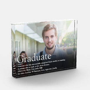 Personalized Graduate Photo Definition Quote Block