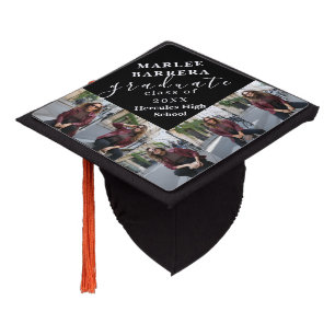 Personalized Graduate Photos Modern Graduation Cap Topper