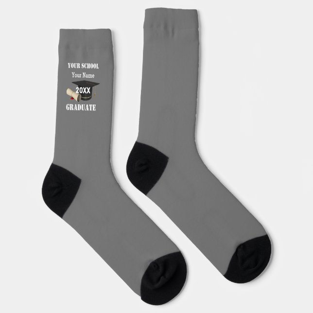 Personalized Graduate Socks (Right)