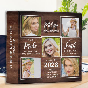 Personalized Graduate Unique Collage Photo Album Binder