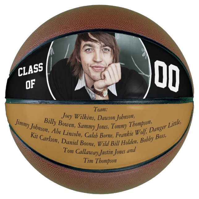 Personalized Graduates Team Members Year Basketball (Front)