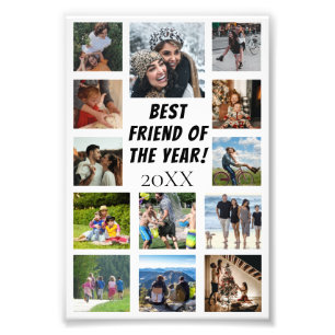Personalized Graduation 13 Photo Collage Poster
